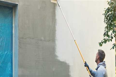 How do you prepare a house for exterior painting?