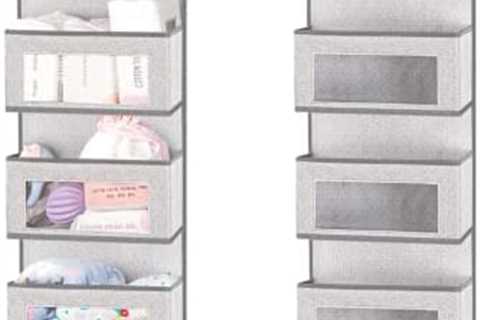 Over The Door Organizer with 5 Pockets, Over Door Pantry Organization, Hanging Organizers and..