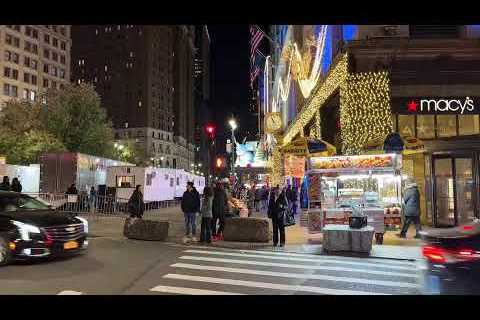 NEW YORK CITY MANHATTAN Saturday Night! COLD 🥶