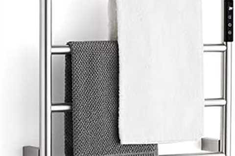 SSWW Towel Warmer Rack for Bathroom Wall Mounted Heated Towel Rack with Timer Constant Temperature..
