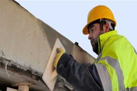 How do you repair damaged concrete walls?