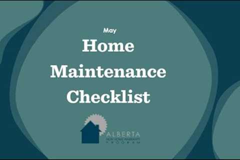 May Home Maintenance Checklist | ANHWP
