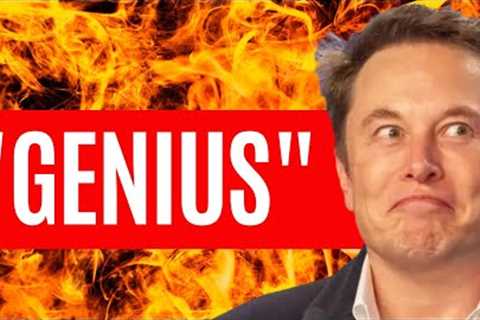 Elon Musk: “...I must be a real genius here, my timing is amazing...”