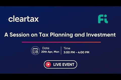 A Session on Tax Planning and Investment