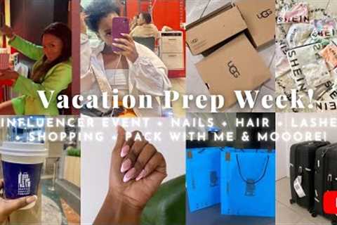 Vacation Prep Week: Maintenance & More! | I got a new piercing at an influencer event!