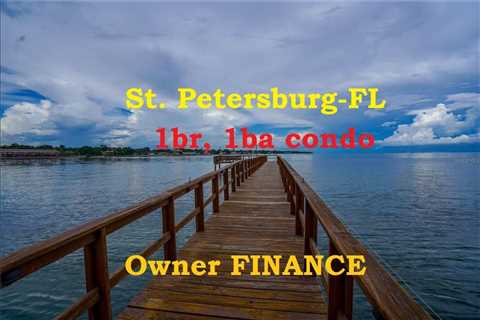 St. Petersburg Florida 1br, 1ba owner finance condo on the water