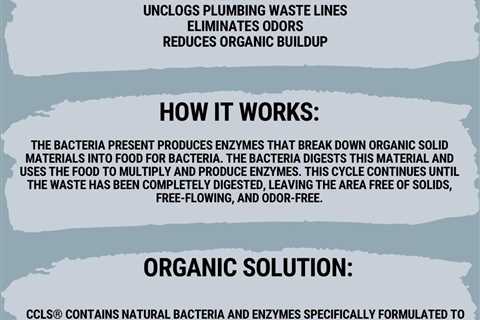 ccls Septic Tank and Cesspool Treatment Additive/Organic Enzyme Producing..