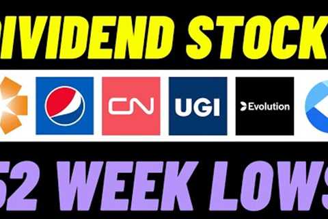 6 UNDERVALUED Dividend Stocks At Recent 52 Week Lows To BUY Now! | I''m Buying 4 Of Them This Week!