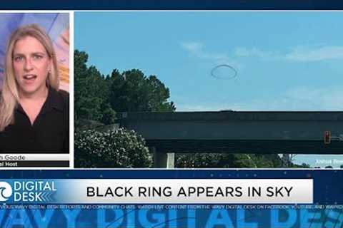 Mysterious black ring appears in the sky over Williamsburg