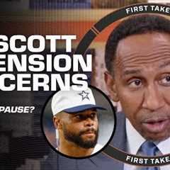 Dak Prescott CAN''T BE TRUSTED⁉ Stephen A. says Jerry Jones'' trepidation is JUSTIFIED 👀 | First..