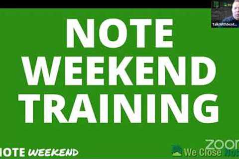 Note Training 101 - Note Weekend Class for August