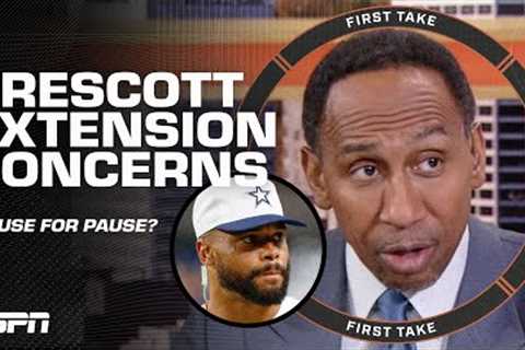 Dak Prescott CAN''T BE TRUSTED⁉ Stephen A. says Jerry Jones'' trepidation is JUSTIFIED 👀 | First..