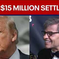 ABC News to pay $15 million to settle Trump defamation suit | LiveNOW from FOX