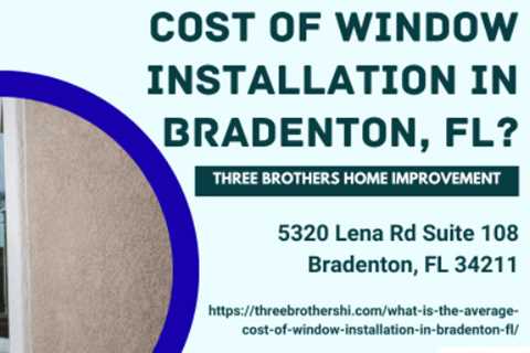 What is the average cost of window installation in Bradenton,FL?