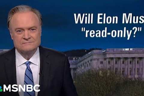 Lawrence: An ‘afraid’ Trump sits idly by as Musk illegally seizes our data