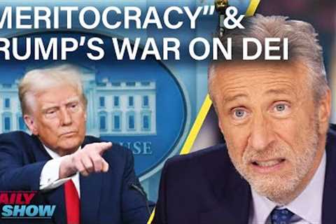 Jon on Trump’s Trade War, The War on DEI & Myth of “Meritocracy” |  The Daily Show